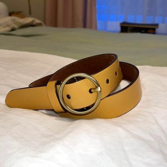 Abercrombie & Fitch 100% Genuine Leather Women's Belt, Tan,  US M - Picture 1 of 2